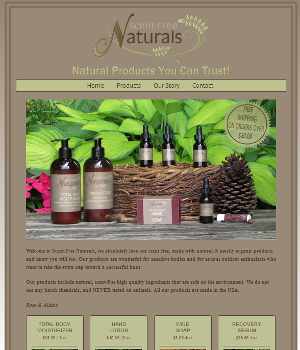 Scent-Free Naturals Website